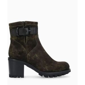 Free Lance, Schoenen, Dames, Groen, 38 EU, Leer, Camo Bikerlaarzen Justy Stijl