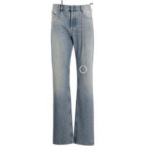The Attico, Jeans, Dames, Blauw, W27, Katoen, Lichtblauwe katoenen jeans voor vrouwen