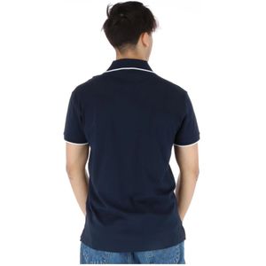 North Sails, Tops, Heren, Blauw, S, Katoen, Blauwe Korte Mouw Katoenen Polo