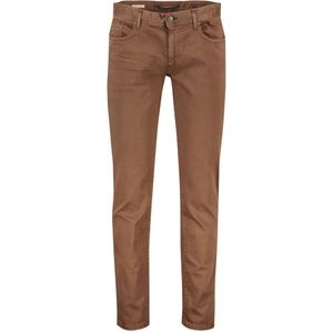 Alberto, Broeken, Heren, Bruin, W33 L32, Katoen, Bruine Slim Fit Jeans