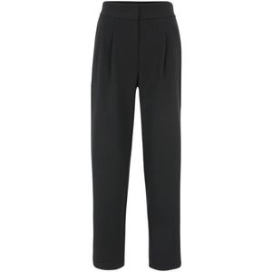 Betty Barclay, Broeken, Dames, Zwart, XL, Geruite hoge taille broek