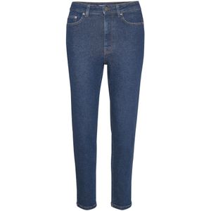 Gestuz, Jeans, Dames, Blauw, W26, Katoen, Stijlvolle High-Waisted Slim Jeans
