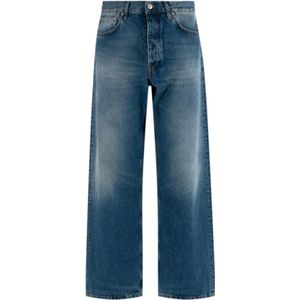 Sunflower, Jeans, Heren, Blauw, W33, Denim, Losse Denim Jeans met Medium Wassing