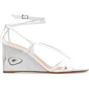 Chloé, Schoenen, Dames, Wit, 36 EU, Leer, Rebecca sleehak sandalen