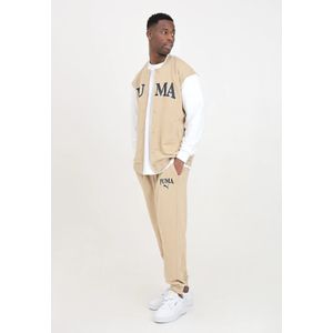 Puma, Broeken, Heren, Beige, XL, Katoen, Beige Squad Hardloopbroek