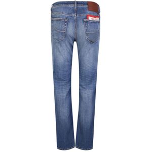 Jacob Cohën, Jeans, Heren, Blauw, W31, Katoen, Blauwe Straight Leg Jeans