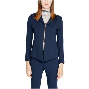 Rinascimento, Jassen, Dames, Blauw, XS, Polyester, Elegante Herfst/Winter Blazer