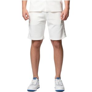 My Brand, Korte broeken, Heren, Wit, XL, Katoen, Witte Pique Essential Short