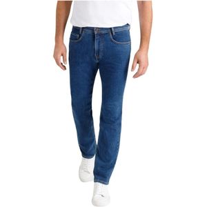 Mac, Jeans, Heren, Blauw, W36 L34, Stijlvolle Slim-Fit Jeans