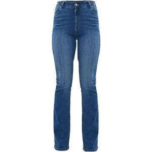 Kocca, Jeans, Dames, Blauw, W31, Distressed Slim Fit Jeans