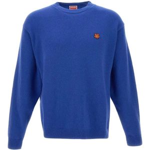Kenzo, Sweatshirts & Hoodies, Heren, Blauw, S, Blauwe Sweater Upgrade voor Mannen