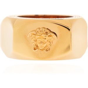 Versace, Boutvormige ring Geel, unisex, Maat:52 MM