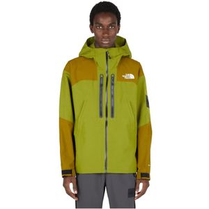 The North Face, Waterafstotende Jas met Logo Print Groen, Heren, Maat:S