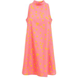 Chiara Ferragni Collection, Kleedjes, Dames, Roze, XS, Roze Polka Dot Mini Jurk