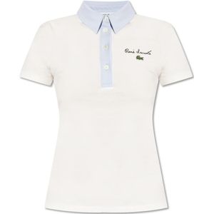 Lacoste, Polo shirt met logo Wit, Dames, Maat:XS