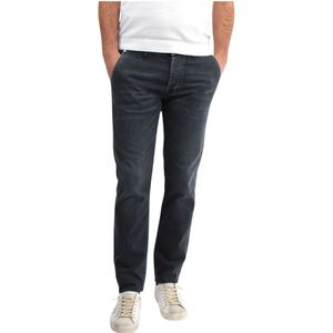 Roy Roger's, Jeans, Heren, Zwart, W32, Katoen, Zwarte Slim Fit Jeans Elias Dean