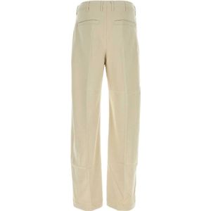 Entire Studios, Broeken, Dames, Beige, L, Polyester, Stretch Sand Polyester Blend Broek