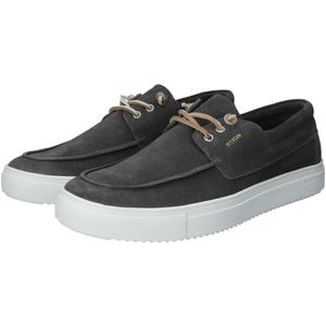 Blackstone, Schoenen, Heren, Blauw, 42 EU, Suède, Klassieke Mocassin Schoenen