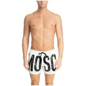 Moschino, Swim shorts Wit, Heren, Maat:M