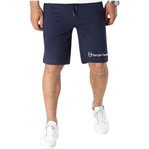 Sergio Tacchini, Korte broeken, Heren, Blauw, M, Katoen, Katoenen Shorts - Les Bleus