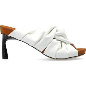 Stella McCartney, Sandalettes met hak Wit, Dames, Maat:38 EU