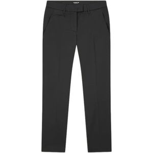 Dondup, Broeken, Dames, Zwart, W25, Katoen, Zwarte Slim Chino Broek