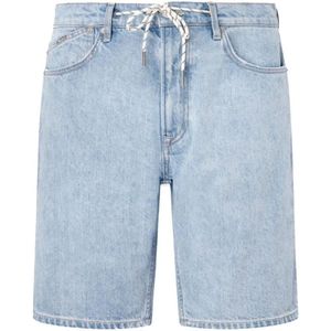 Pepe Jeans, Korte broeken, Heren, Blauw, W36, Denim, Lange shorts