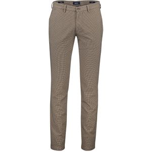 Gardeur, Bruine Katoenen Chino Broek Bruin, Heren, Maat:W32 L32