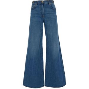Versace, Jeans, Dames, Blauw, W26, Flared Jeans