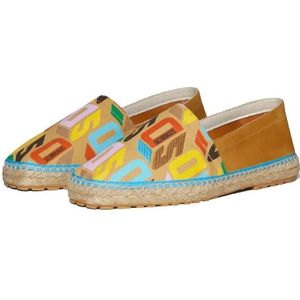 Dsquared2, Schoenen, Heren, Veelkleurig, 41 EU, Suède, Platte Espadrilles voor Heren met Suède Details