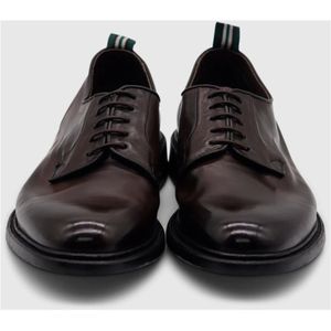 Green George, Schoenen, Heren, Bruin, 41 1/2 EU, Leer, Gewassen veterschoenen