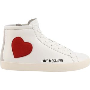 Love Moschino, Schoenen, Dames, Wit, 40 EU, Sneakers