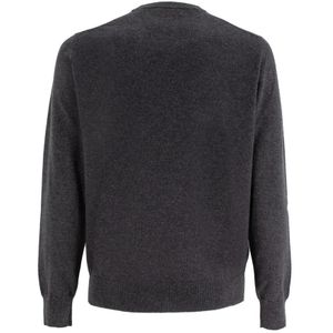 Mauro Ottaviani, Truien, Heren, Grijs, 4Xl, Kasjmier, Kasjmier Crew Neck Sweater