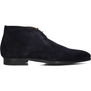 Magnanni, Schoenen, Heren, Blauw, 43 EU, Suède, Heren Veterschoenen Donkerblauw Suède