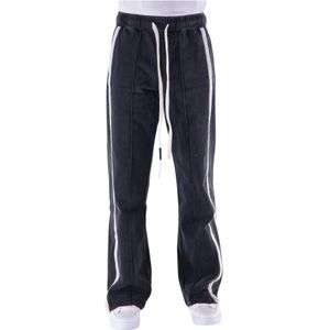 Nahmias, Broeken, Heren, Zwart, L, Leer, Heavy Cotton Sportbroek