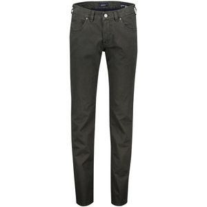Gardeur, Groene effen katoenen jeans Groen, Heren, Maat:W32 L34
