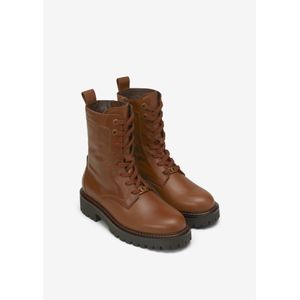 Marc O'Polo, Schoenen, Dames, Bruin, 38 EU, Leer, Veterschoenen