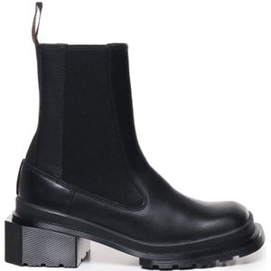 Dr. Martens, Schoenen, Dames, Zwart, 38 EU, Iconische Zwarte Vierkante Laarzen