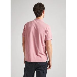 Pepe Jeans, Tops, Heren, Roze, S, Katoen, Katoenen Piqué Korte Mouw Polo Shirt