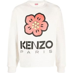 Kenzo, Sweatshirts & Hoodies, Heren, Grijs, S, Katoen, Sweatshirts