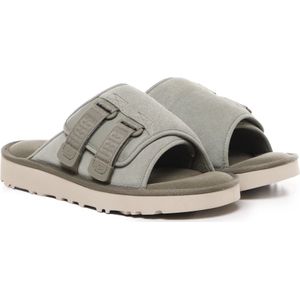 Ugg, Schoenen, Heren, Grijs, 43 EU, Polyester, Suède Sandalen Salie Grijs Polyester Voering