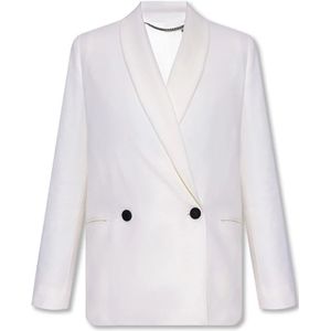 AllSaints, Jassen, Dames, Wit, 2Xs, Wol, Lalia Blazer