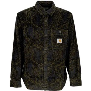 Carhartt Wip, Overhemden, Heren, Veelkleurig, S, Katoen, Paisley Print Overhemd Lange Mouwen