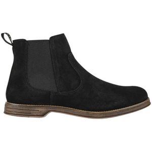 Sneaky Steve, Schoenen, Heren, Zwart, 40 EU, Suède, Suede Chelsea Boot Klassieke Silhouet