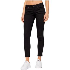 Tommy Jeans, Jeans, Dames, Zwart, W26, Katoen, Zwarte Skinny Jeans - Sophie