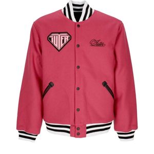 Iuter, Jassen, Heren, Roze, M, Wol, Varsity Roze Wol College Jack