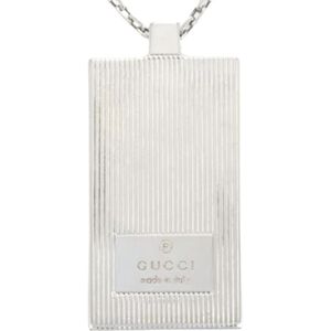 Gucci Vintage, Pre-owned Silver necklaces Grijs, Dames, Maat:ONE Size