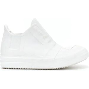 Rick Owens Pre-owned, Pre-owned, Dames, Wit, 36 EU, Tweed, Pre-owned Rubber sneakers