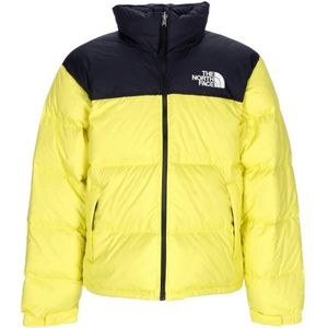 The North Face, Jassen, Heren, Geel, S, Retro Nuptse Gele Staart Donsjas