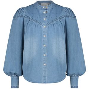 Fabienne Chapot, Baker Blouse Blauw, Dames, Maat:XS